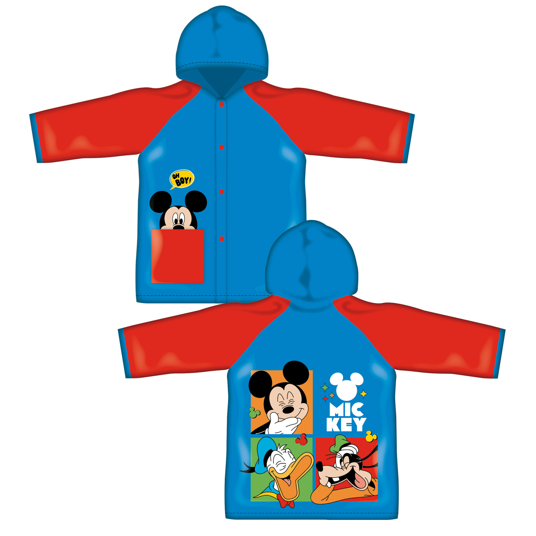 Детски дъждобран PVC с Мики Маус Mickey 2-6 години