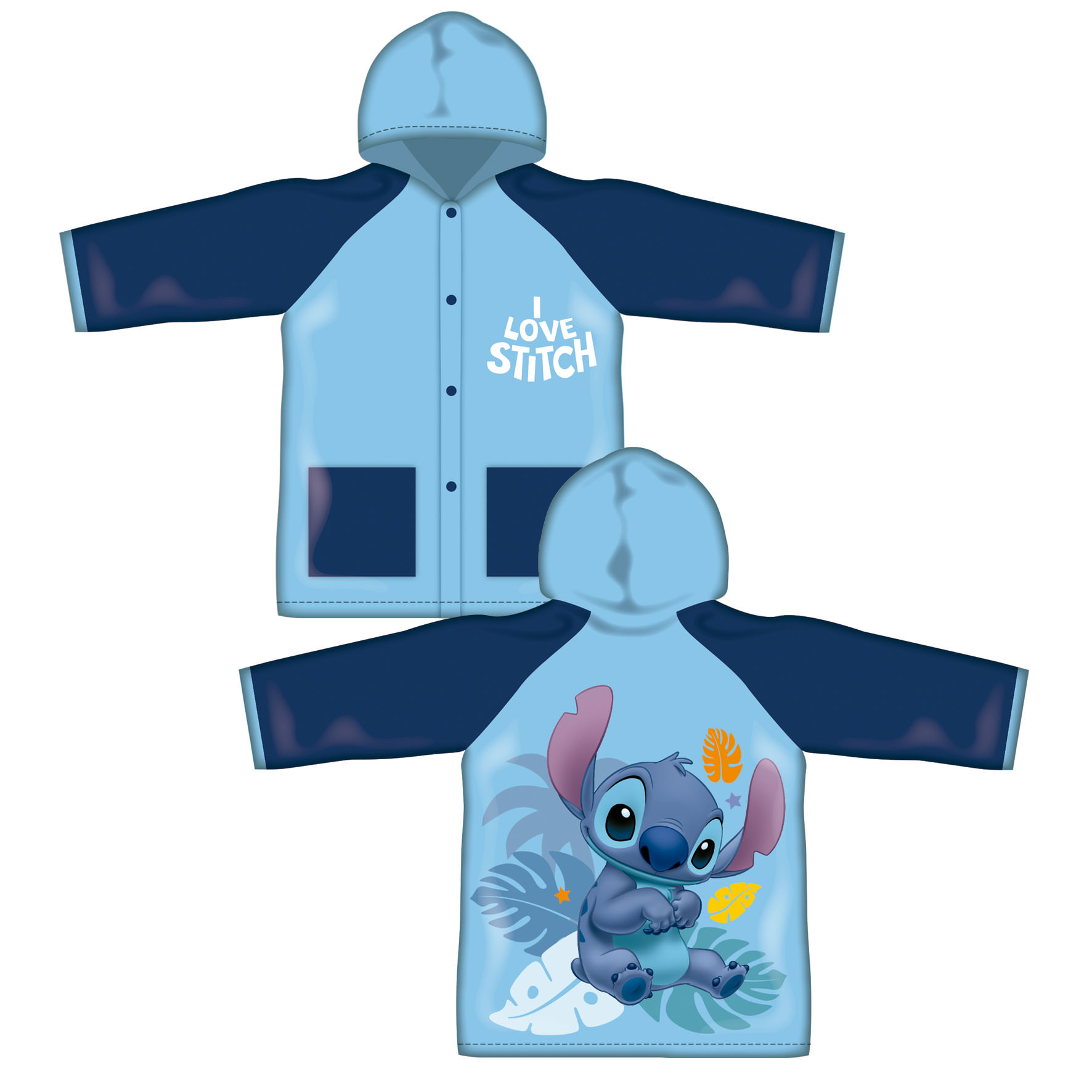 Детски Дъждобран Стич Stitch 4-8 Години 