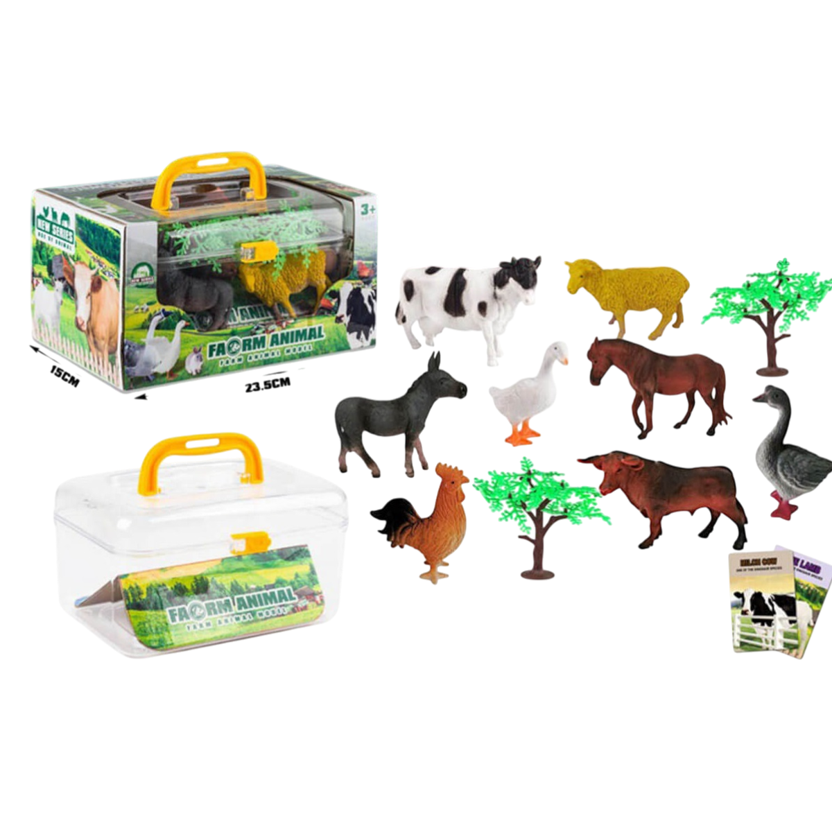 Комплект Фермерски Животни 8бр. в Куфарче