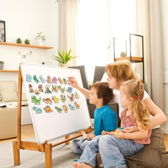 Магнити Динозаври, 27 елемента комплект