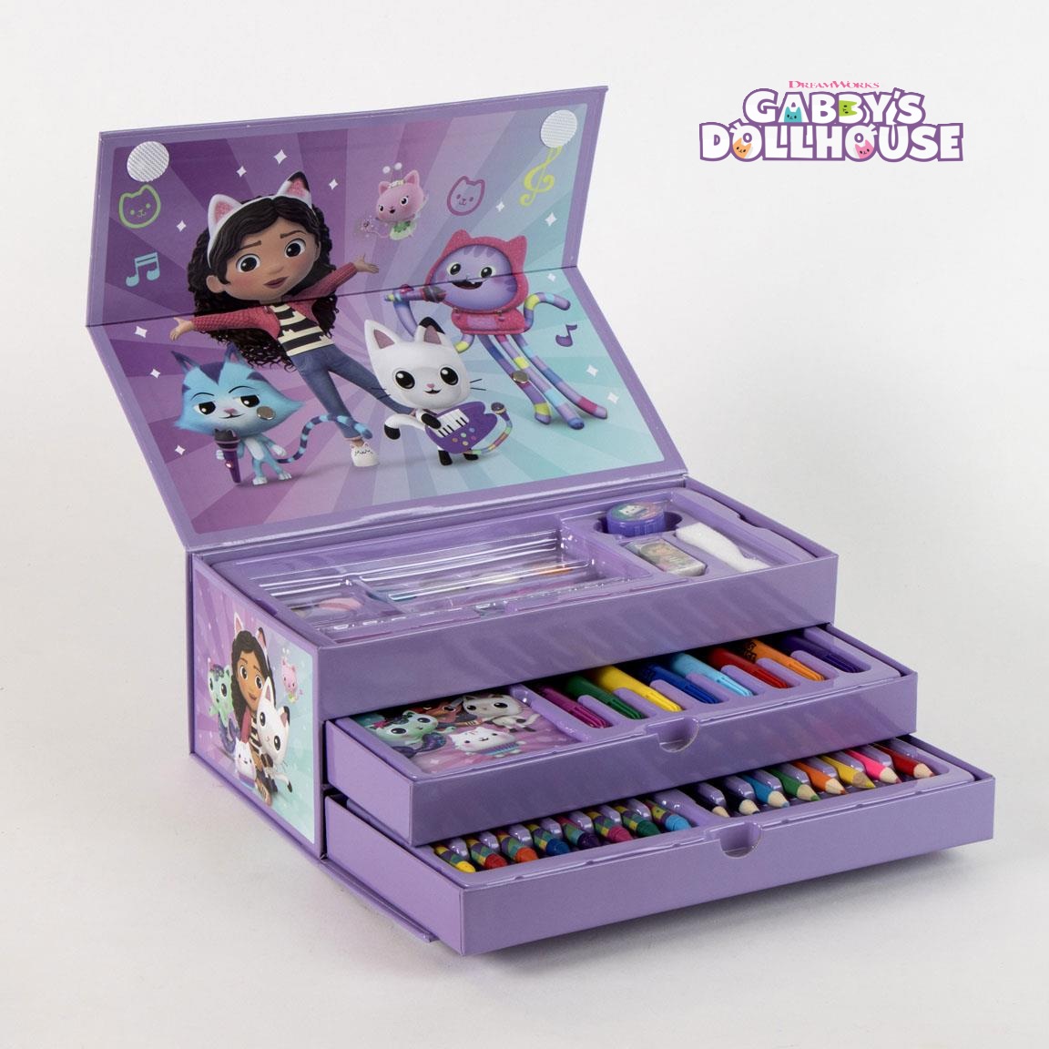 Рисувателен комплект триетажно куфарче Габи Къщата На Куклите Gabby's Dollhouse