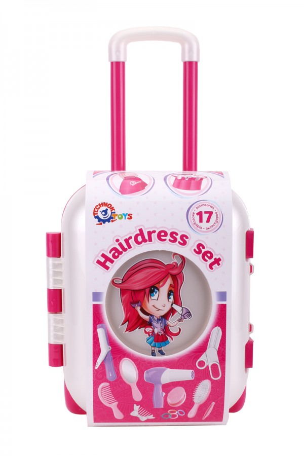 Куфарче на Колелца с Фризьорски Комплект и Сешоар 35×26×16