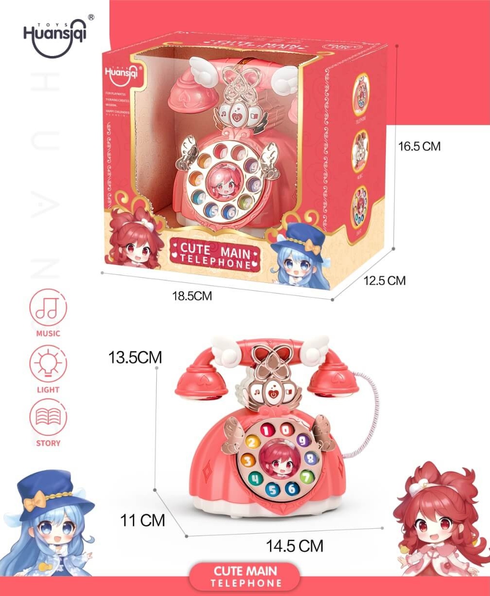 Ретро телефон с шайба + Звук и Светлина