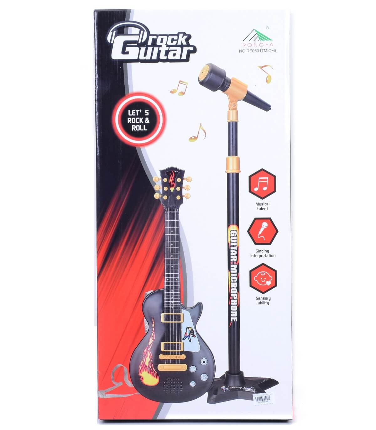 Детска Рок Китара с Микрофон на Стойка