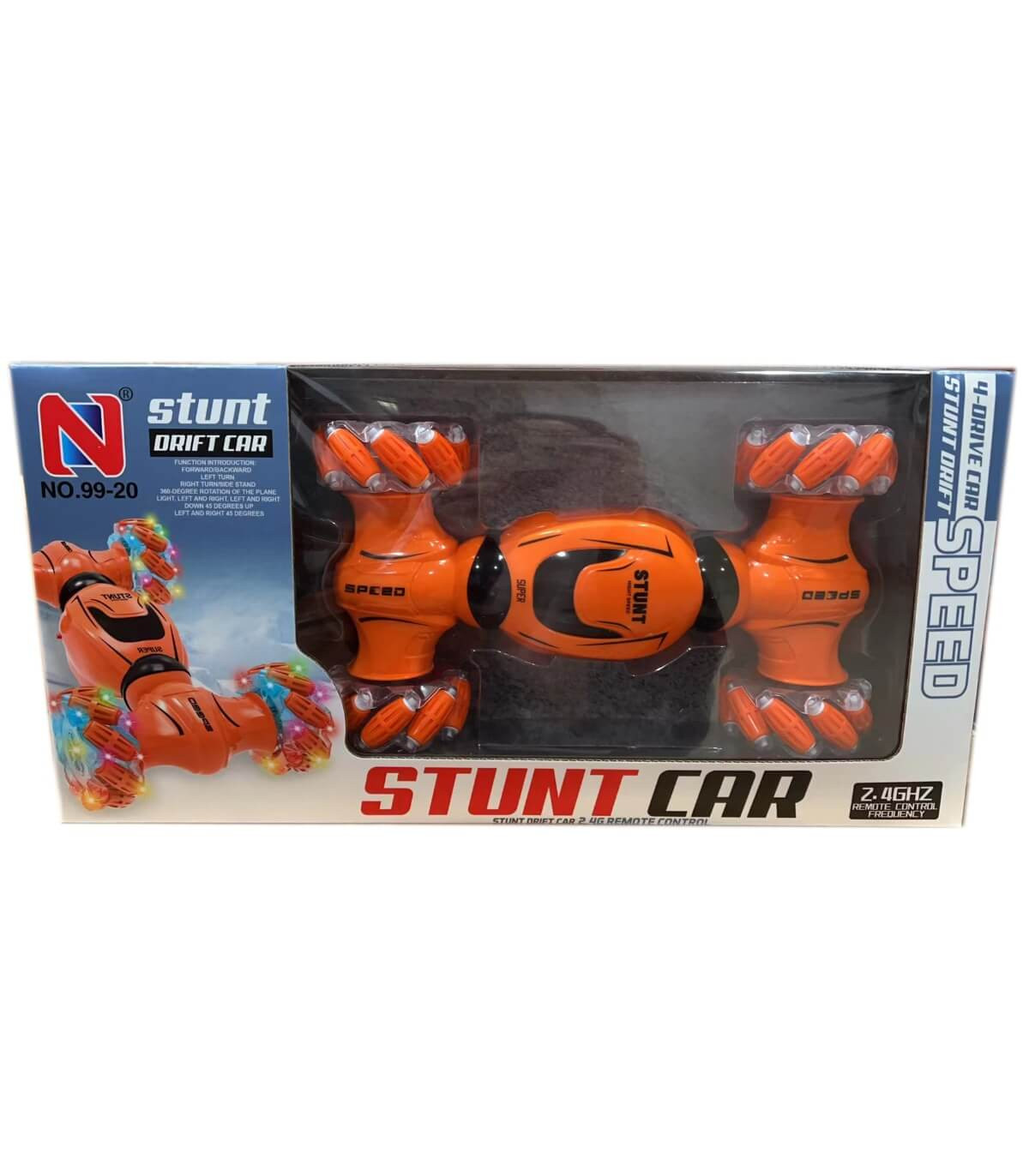 ДЕТСКА ГОЛЯМА КОЛА КАСКАДЬОР С ДИСТАНЦИОННО-ДЖОЙСТИК И СВЕТЕЩИ ГУМИ