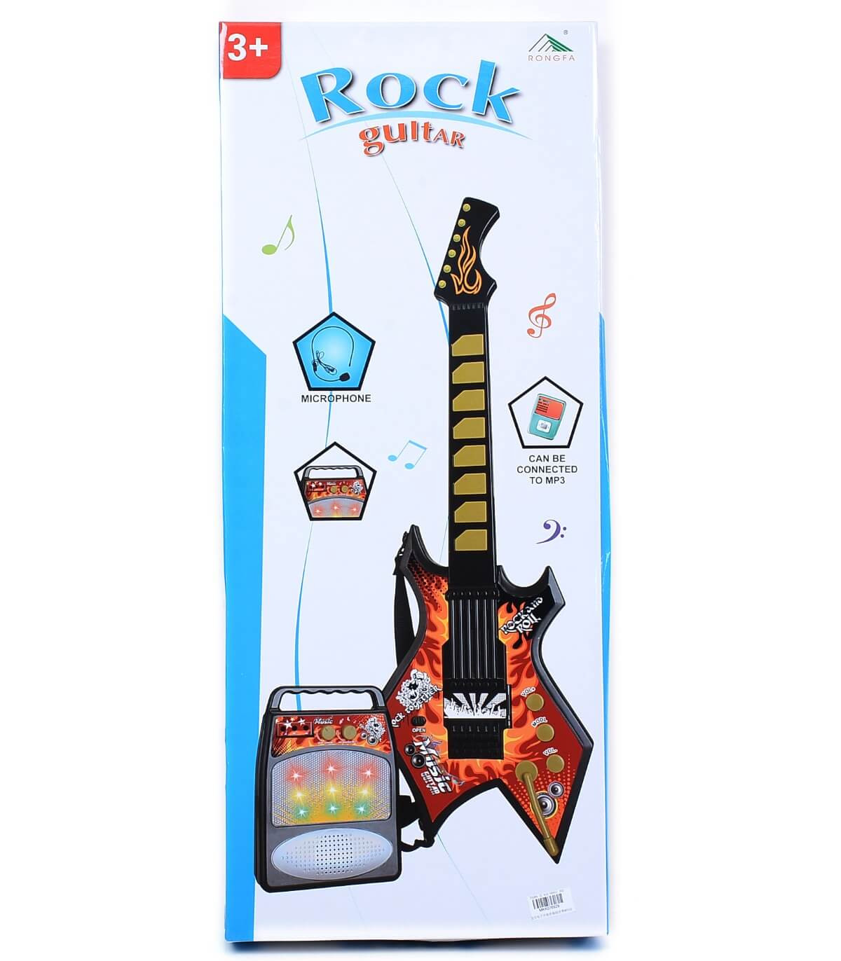 Голяма Рок Китара с Колонка и Микрофон