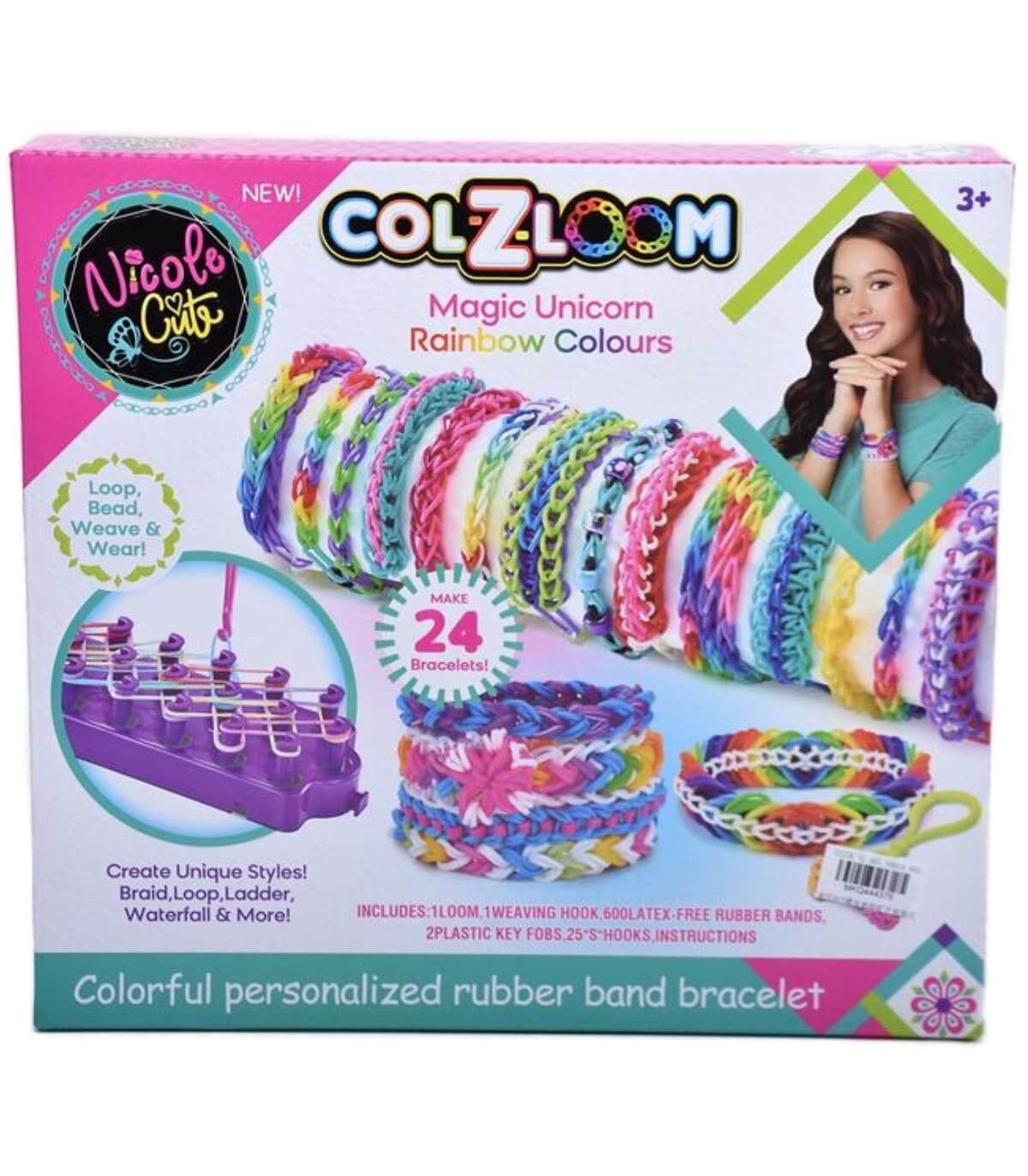 Ластици за Плетене на Гривни със Стан