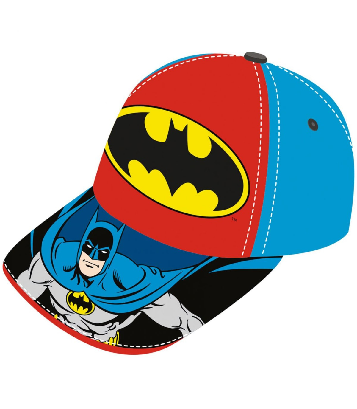 ДЕТСКА ШАПКА С КОЗИРКА BATMAN 2 ЦВЯТА 51/54 : Цвят - Черен