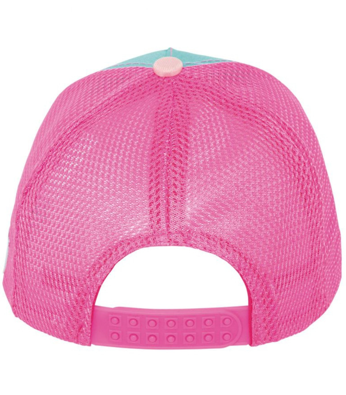 ДЕТСКА ШАПКА С КОЗИРКА И МРЕЖА STITCH РОЗОВ 51/54