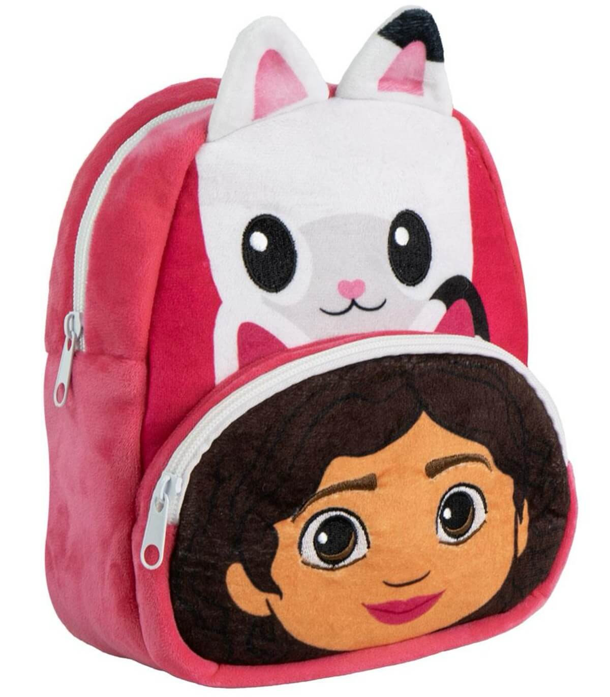 Раница за Детска Градина Плюшена с Преден Джоб Габи Gabby с Голям и Малък Джоб и Ушички Gabby