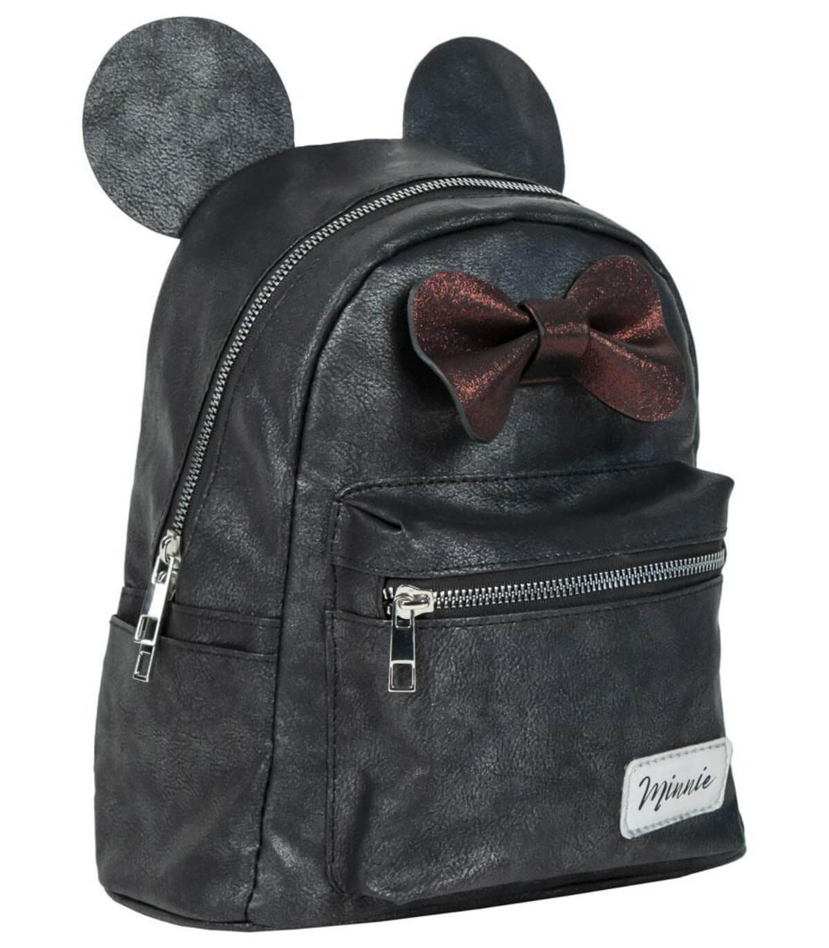 Кожена Раница Мини Маус с Панделка и Уши, Minnie Mouse