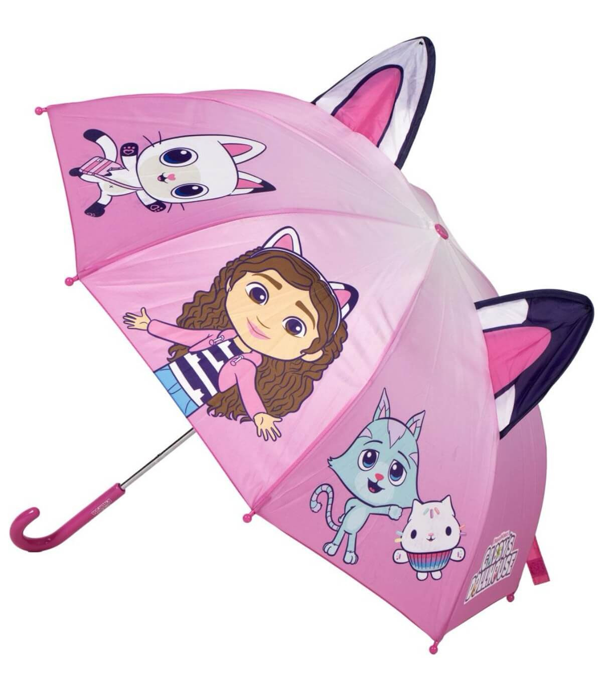 Детски Чадър Механичен с Уши Габи Gabby