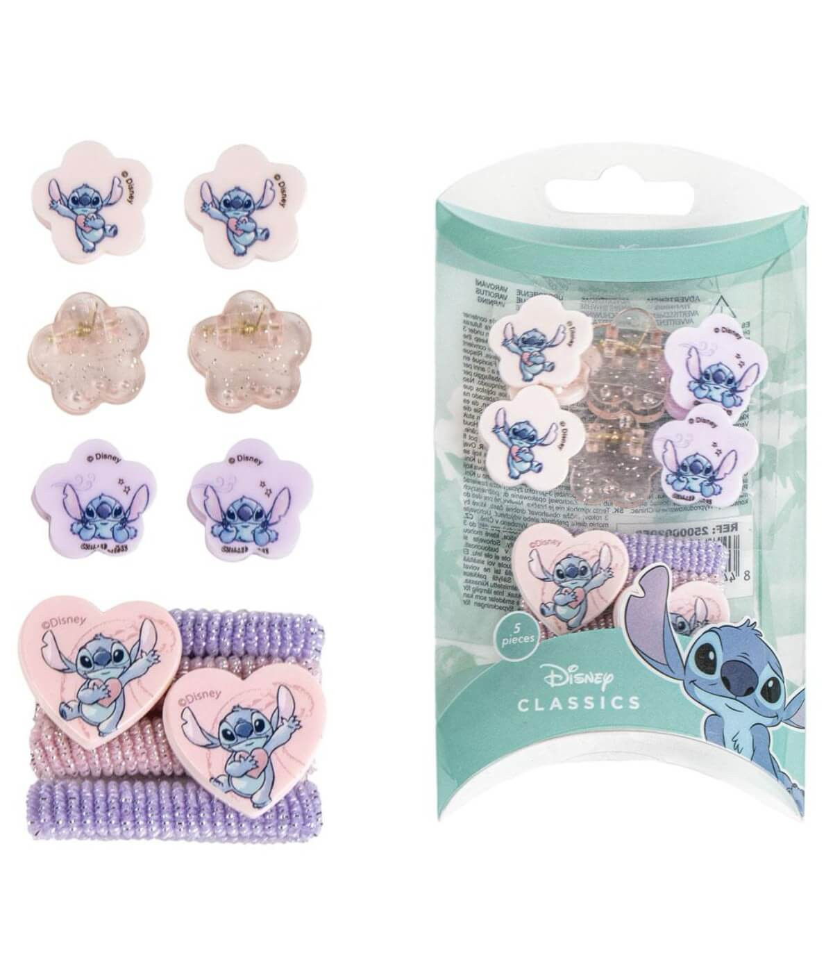 Детски Ластици И Щипки За Коса В Блистер 10 Части Стич Stitch