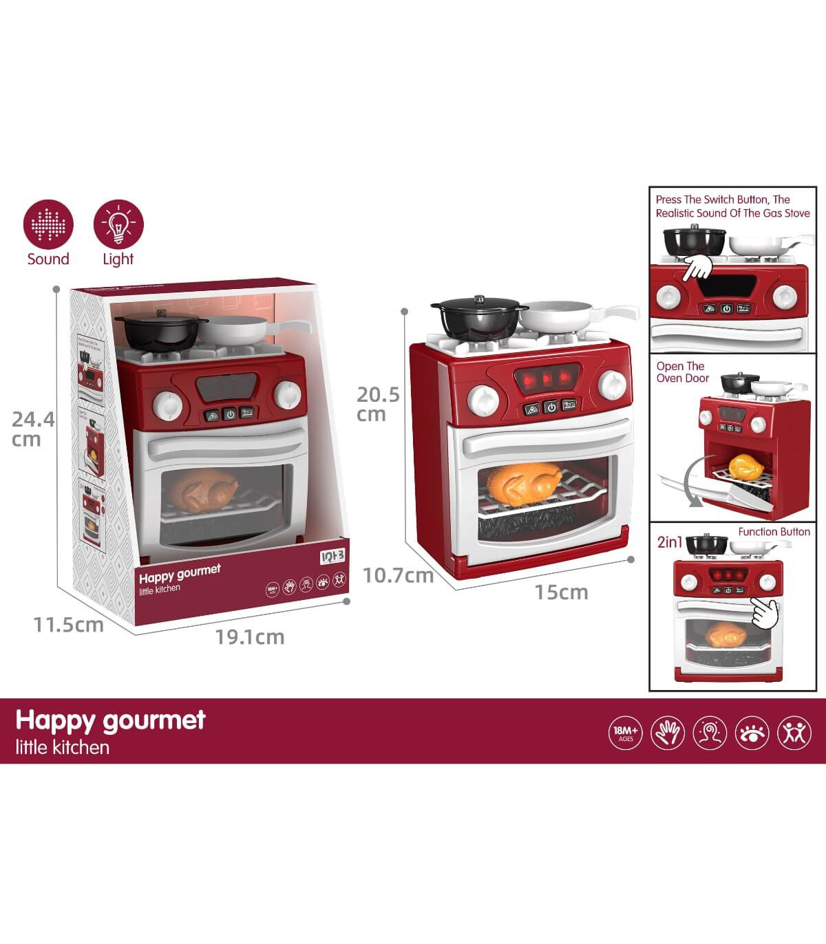 Фурна с Реалистични звуци и Светлина