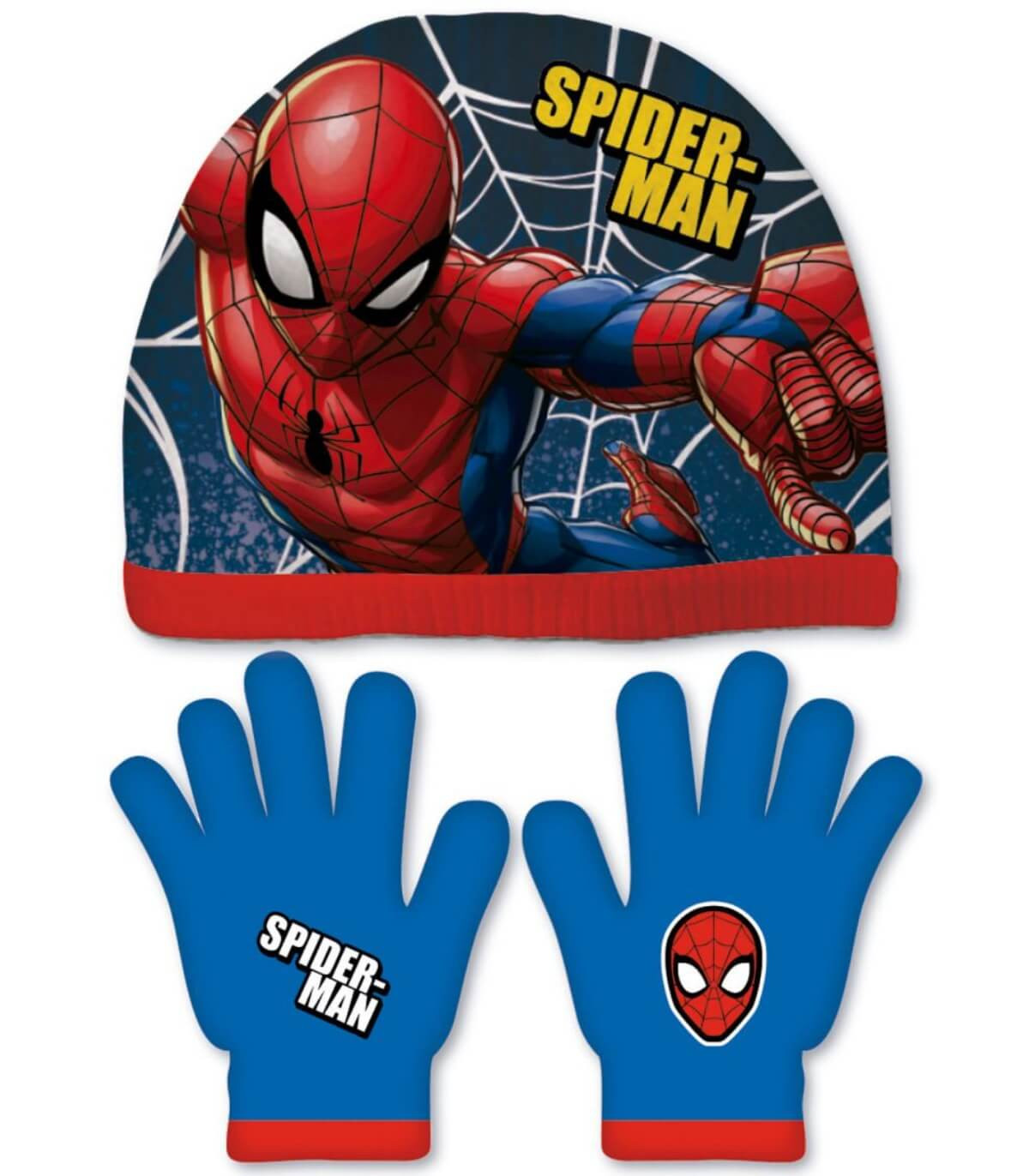 ДЕТСКА ШАПКА 51/54 + РЪКАВИЦИ SPIDERMAN