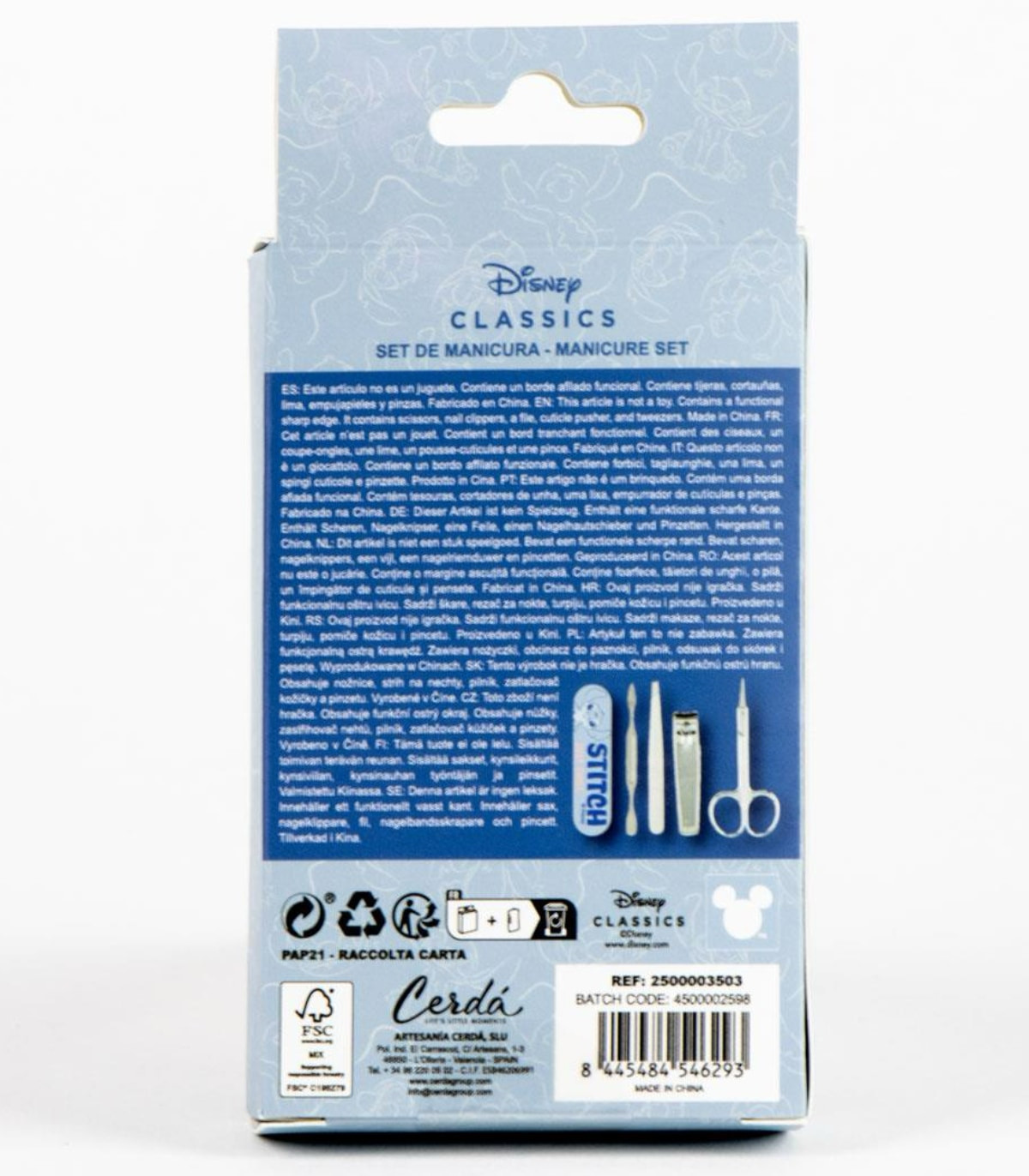 Детски Несесер с Комплект за Нокти 5 Части Стич, Stitch