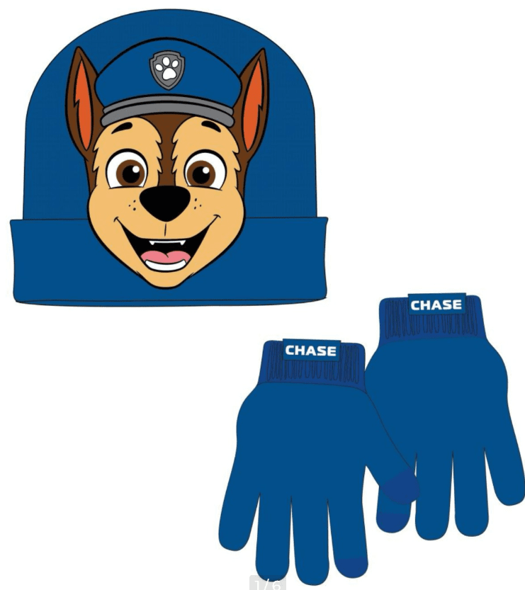 ДЕТСКА ШАПКА С РЪКАВИЦИ PAW PATROL CHASE