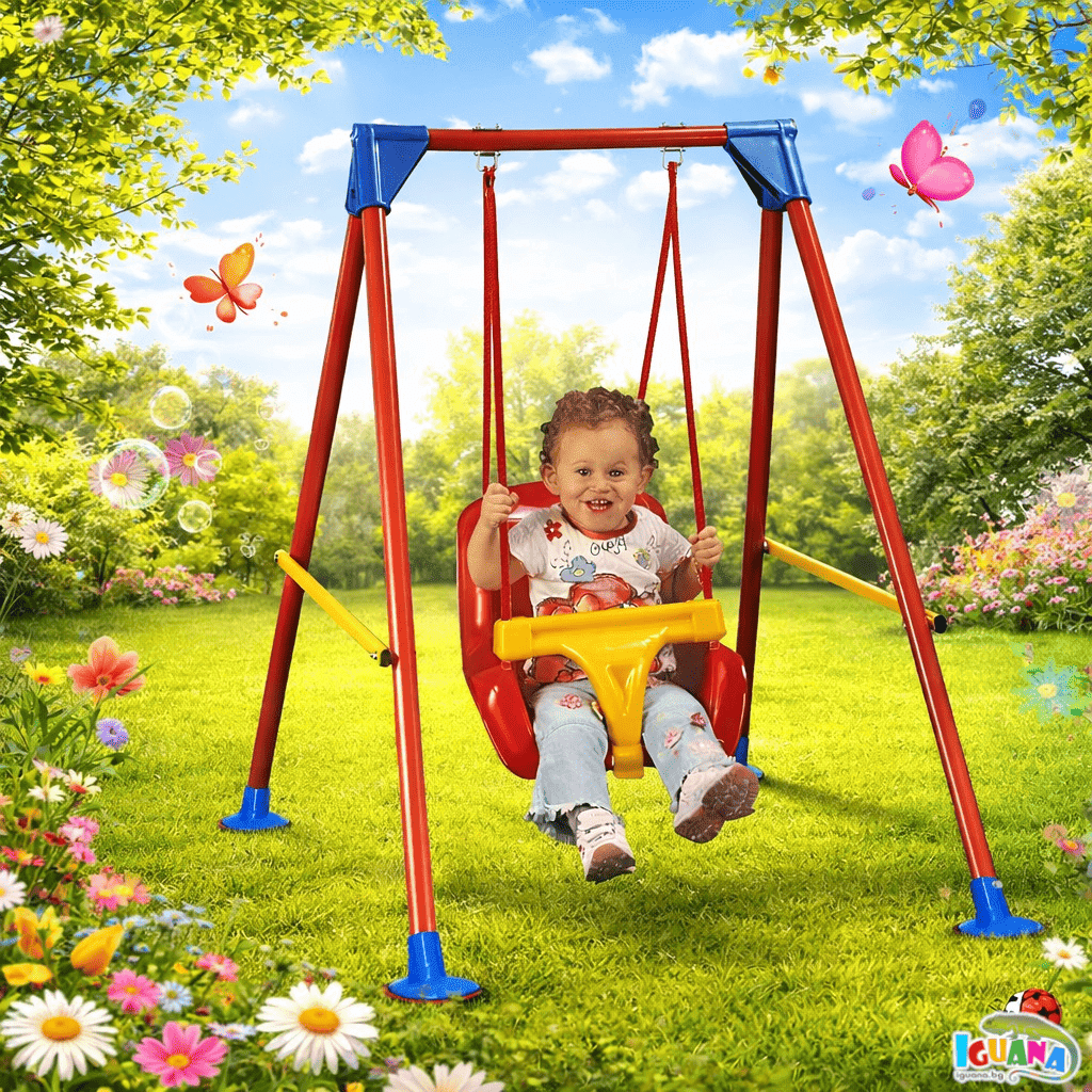 Люлка на стойка с метална конструкция и предпазител до 25кг