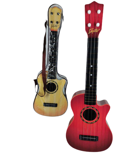 Китара със струни в два цвята