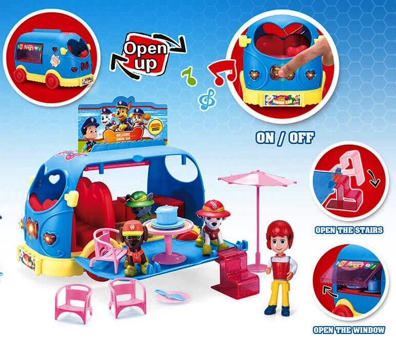 Бус - Сладкарница 2в1 с 3 Кучета, Звук и Светлини