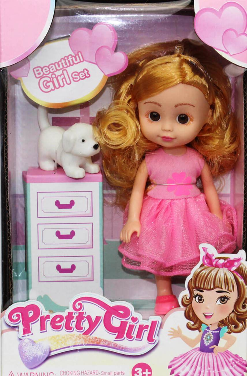 Кукла с кученце и шкафче