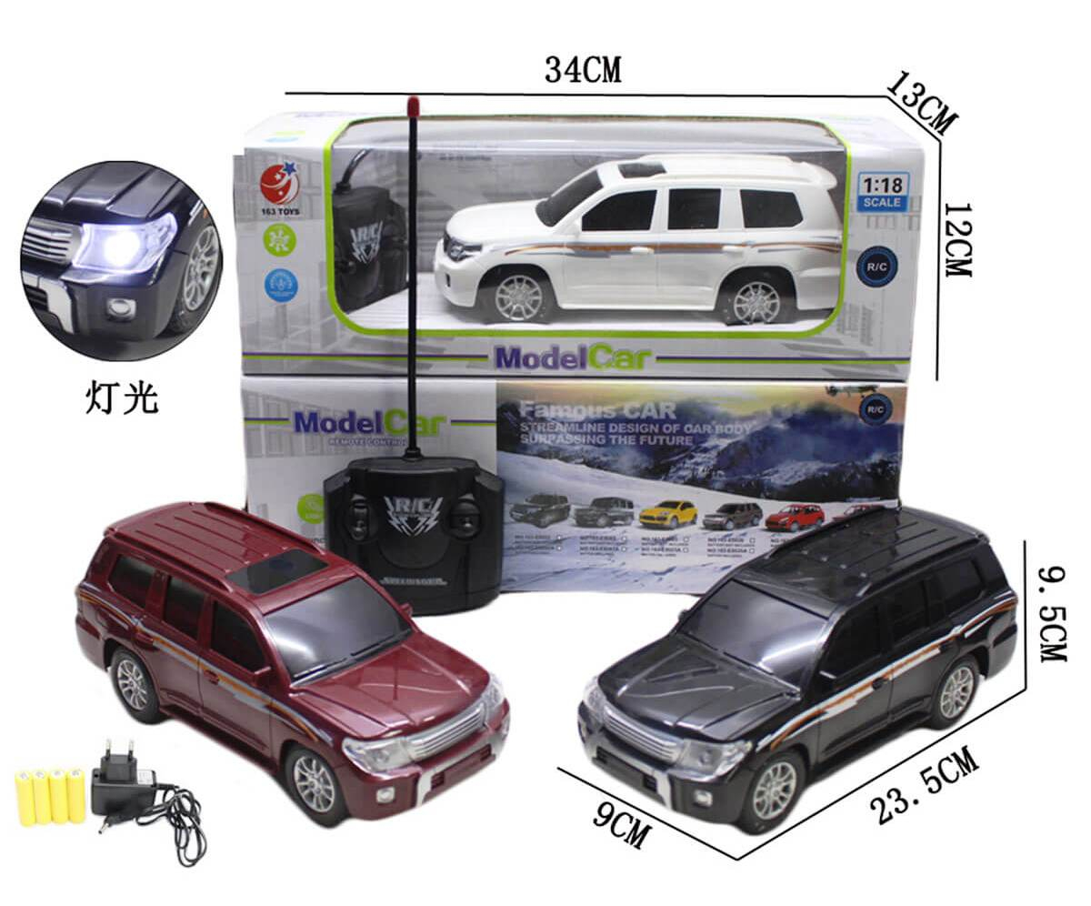 Джип с радиоконтрол 4 посоки, с акумулаторна батерия, светещи фарове