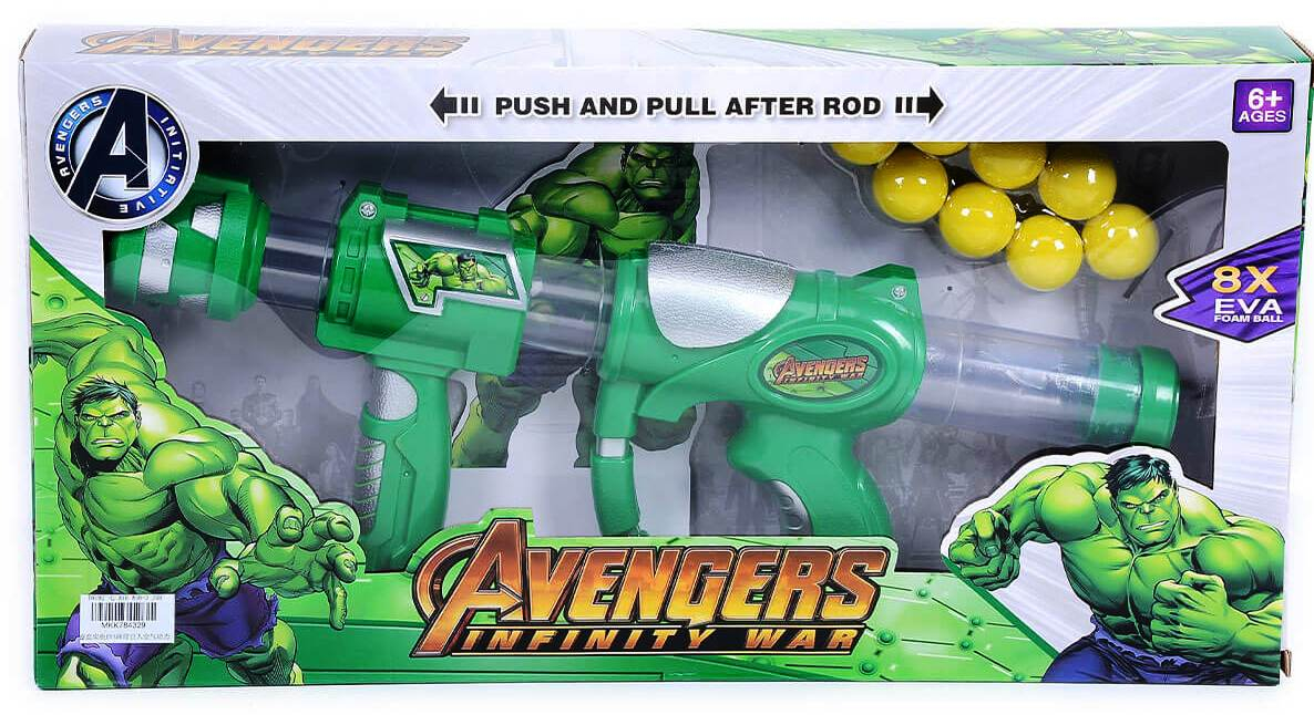 Въздушна помпа с топчета Зеления супергерой