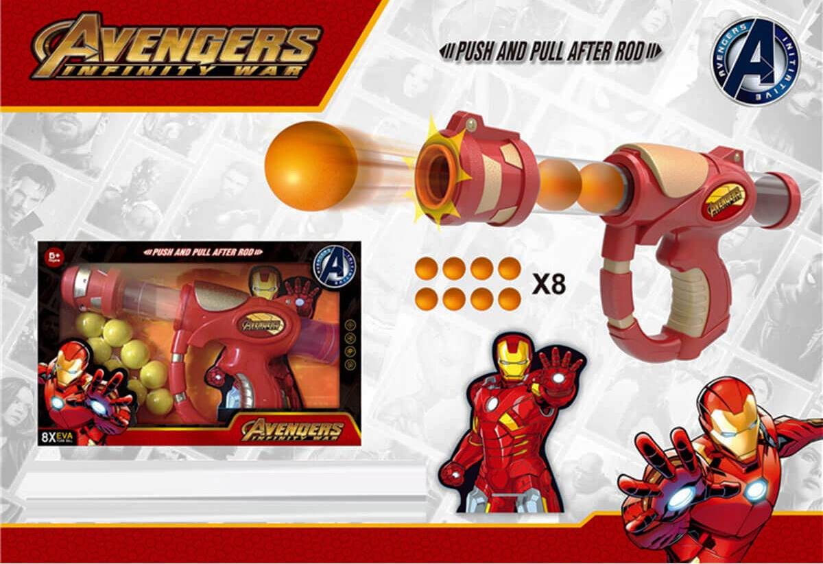 Въздушна помпа с топчета Железен супергерой