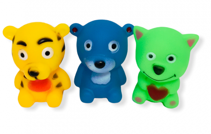 Комплект гумени животинки, 3 броя