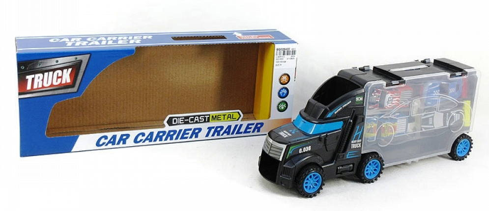 Камион с капак с 4 колички