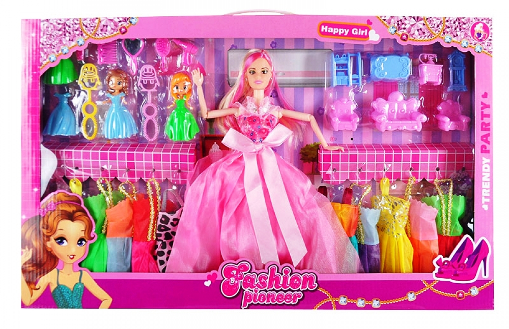 Комплект кукли с дрехи и аксесоари