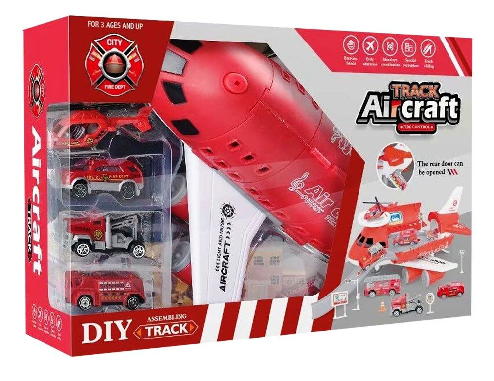 Самолет Fire Control с 3 колички и минихеликоптер