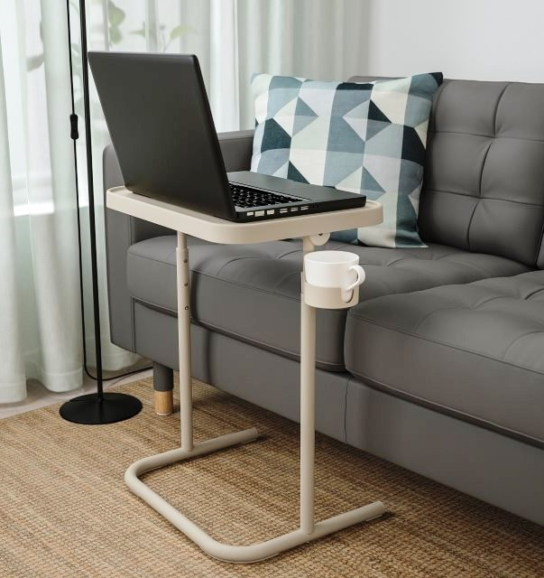 Масичка за лаптоп с регулируема височина и поставка за чаша