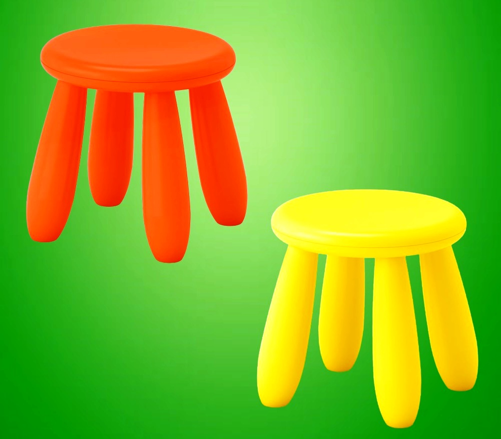 Детска табуретка 35х30см до 35кг за употреба на закрито и открито