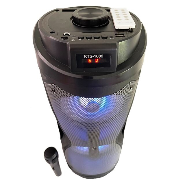 Преносима Активна Тнколона, Вграден усилвател, Микрофон, Bluetooth, 2X20W