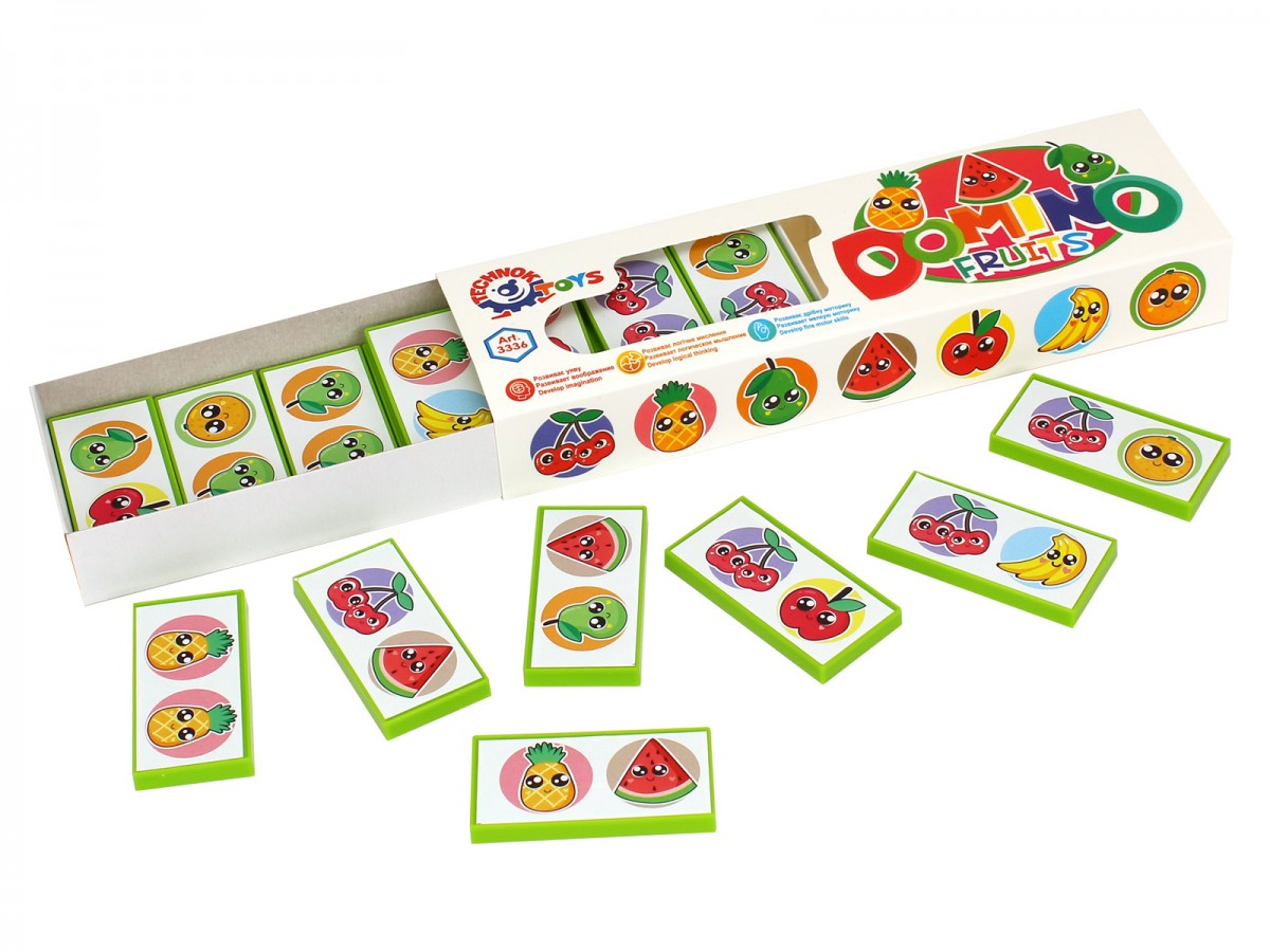 Домино с плодове, 22х6.5х3см, TECHNOK, Украинска