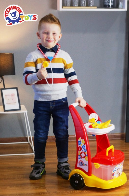 Докторска количка с медицински инструменти и аксесоари, 54.5х37х37см TECHNOK, Украинска