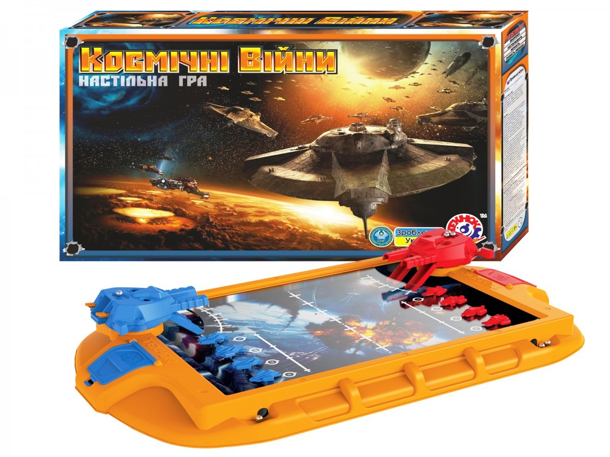 Игра с изстрелване на топчета по противникови космически кораби, настолна игра Космическа битка, TECHNOK, Украйна