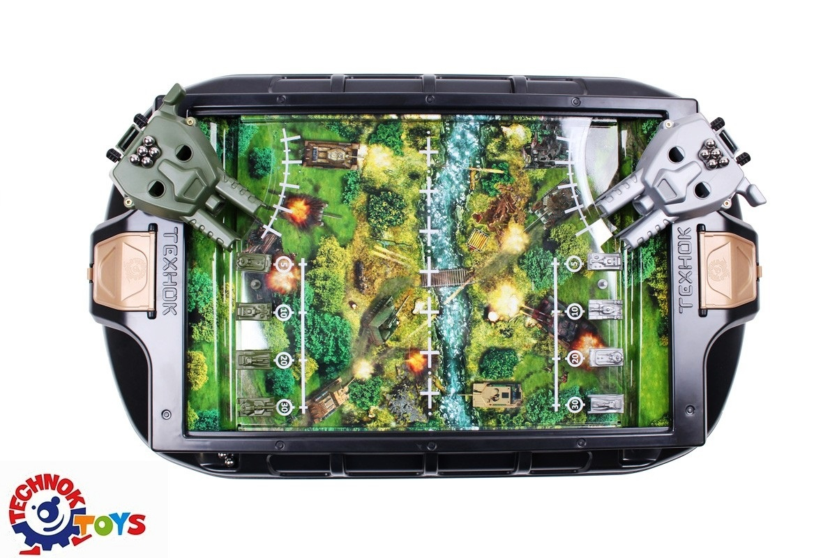 Игра с изстрелване на топчета по противникови танкове, настолна игра Танкова битка, TECHNOK, Украйна