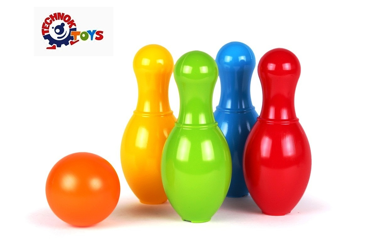 Боулинг комплект с 4 кегли и топка детски Bowling TECHNOK, Украйна