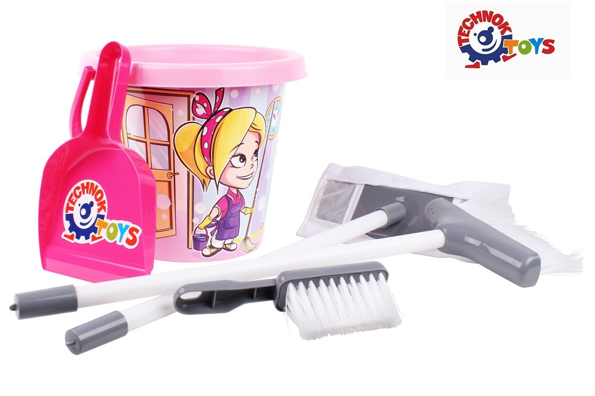 Комплект за почистване с кофа и лопатка, 5 части, TECHNOK, Украйна