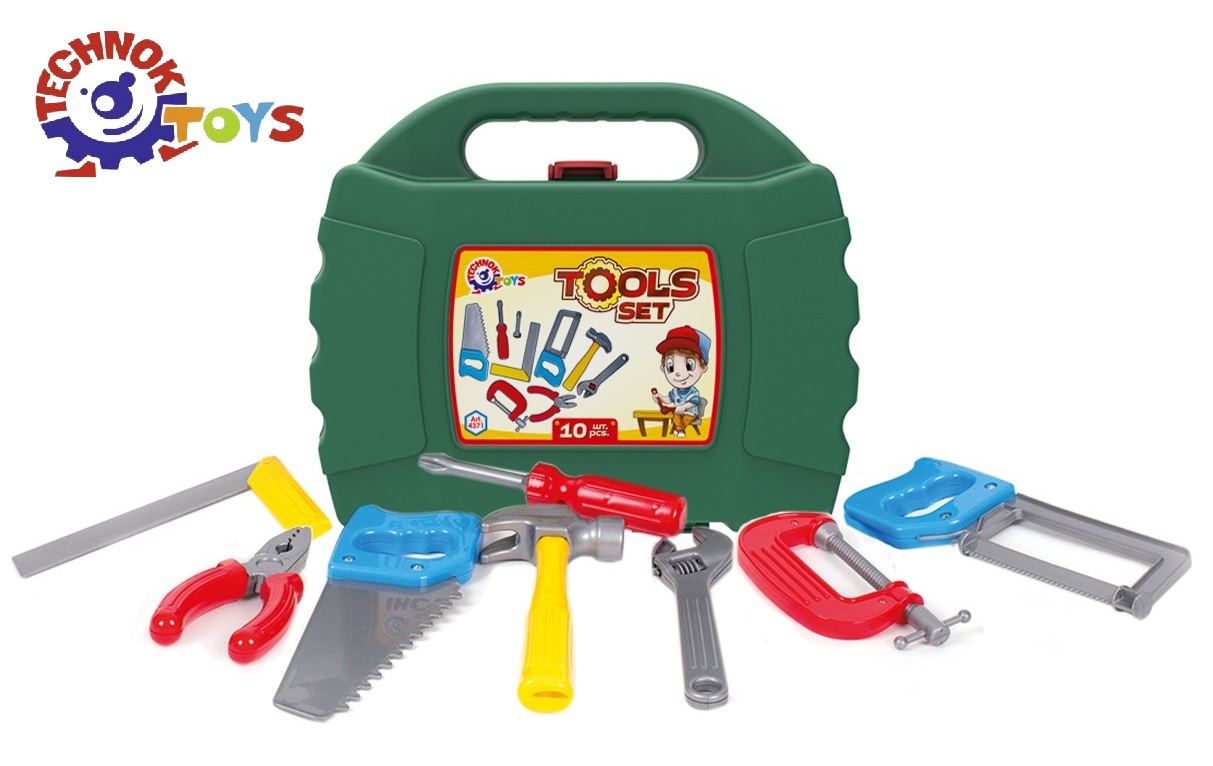 Инструменти в куфарче, 10 части, 27х23х9см, TECHNOK, Украйна