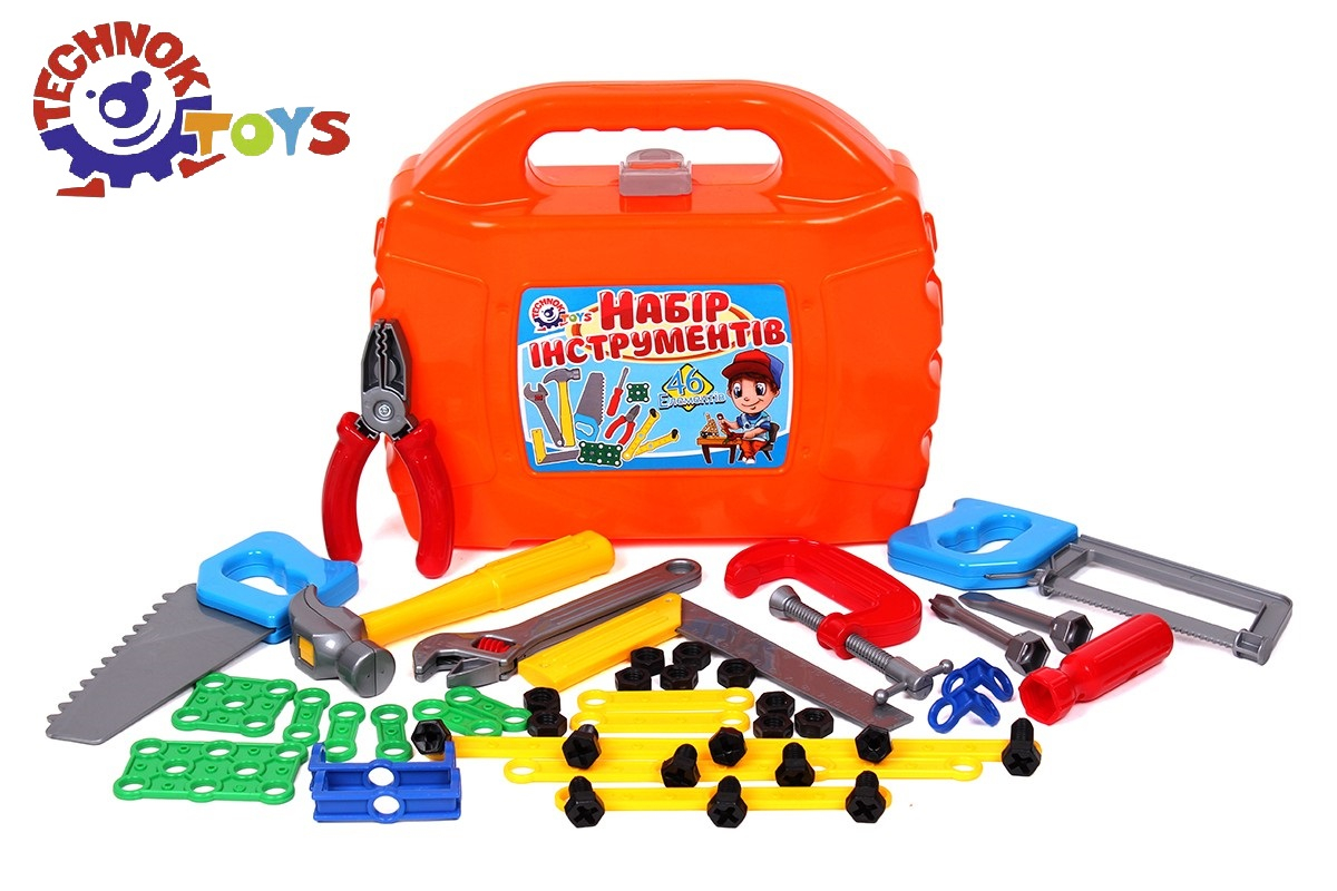 Куфарче с инструменти - Конструктор с болтове и гайки, TECHNOK, Украйна