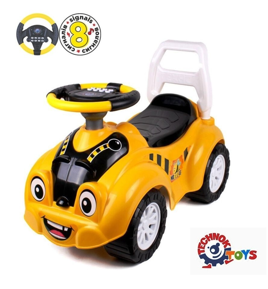 Кола за прохождане с очички и музикален волан с 8 активности до 20кг, 65х44х31см TECHNOK, Украйна