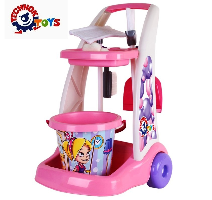 Количка за почистване 17 части 55х37х37см TECHNOK, Украйна