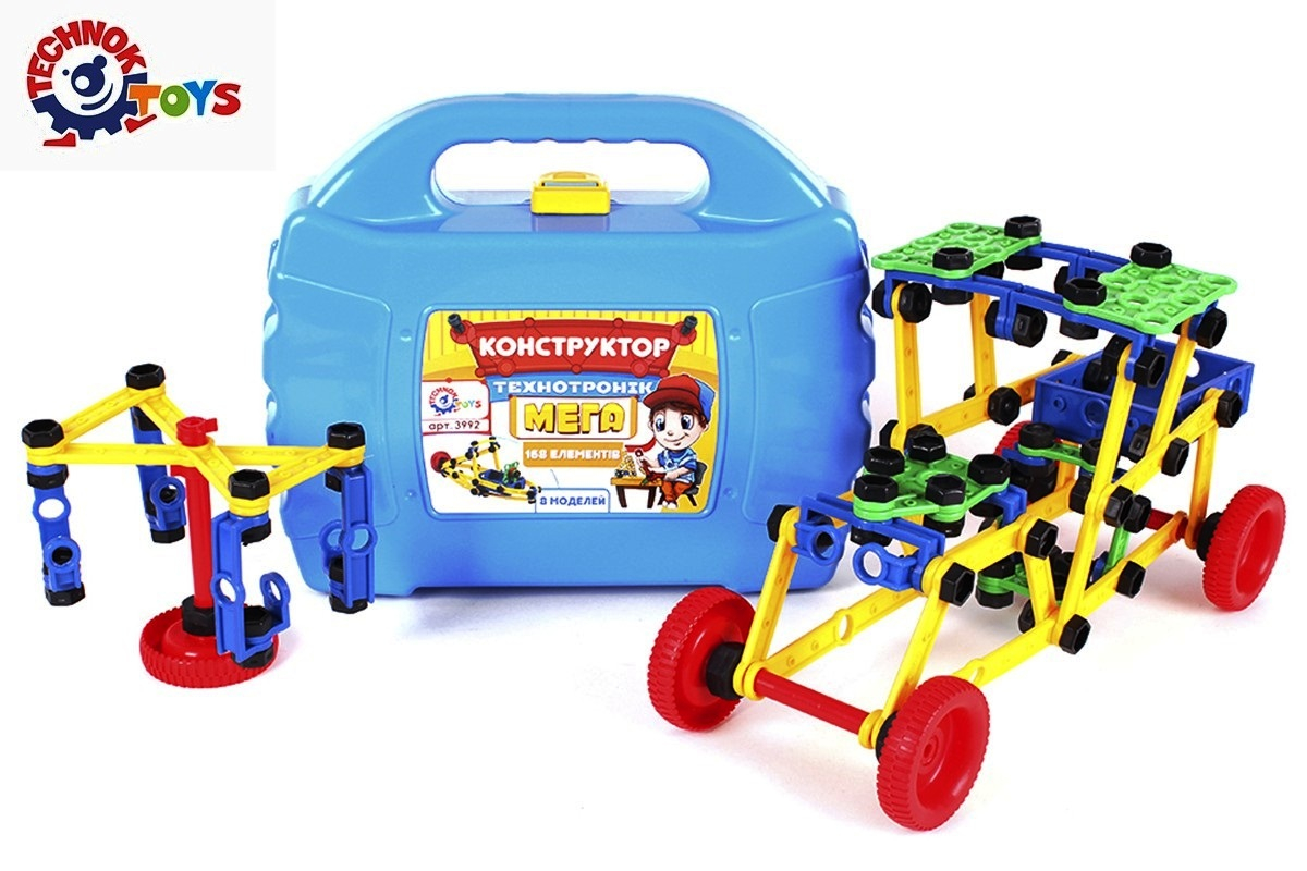 Конструктор в куфарче с гайки и болтове, Кола TECHNOK, Украйна