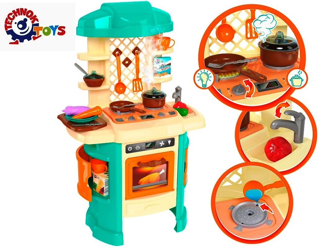 ГОЛЯМА кухня с пара и ЗВУК, 81см с 29 аксесоари TECHNOK, Украйна