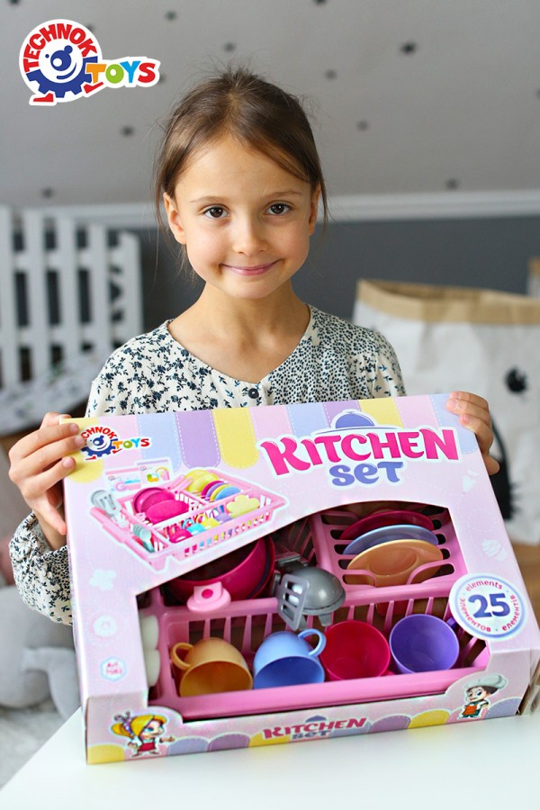 Сушилник с кухненски комплект, 25 части, TECHNOK, Украйна