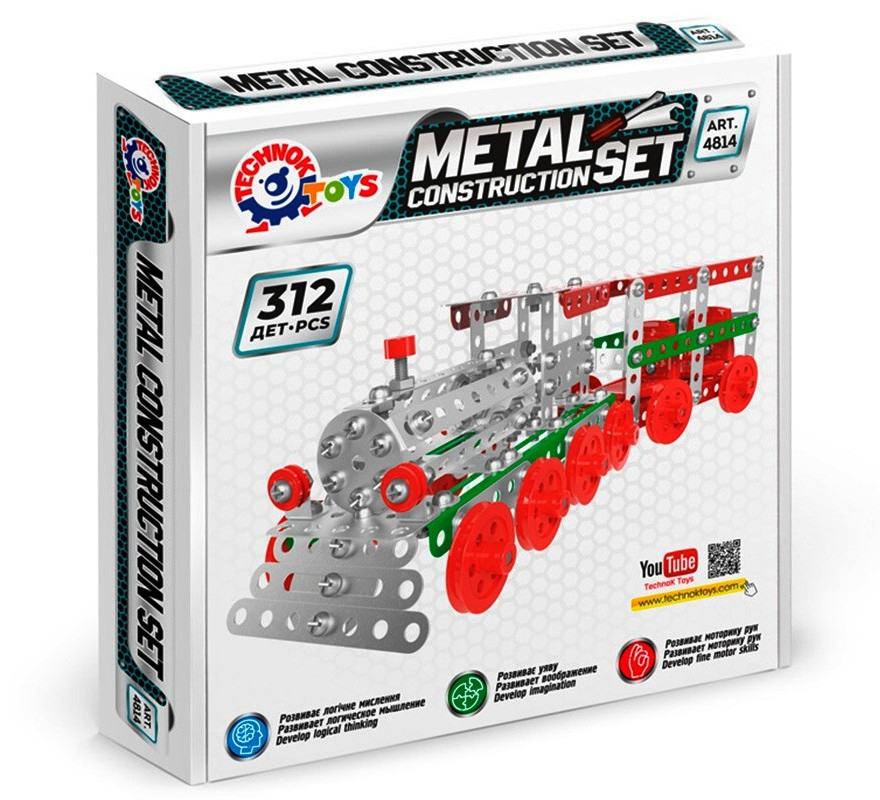 Метален конструктор влак с 312 части TECHNOK, Украйна