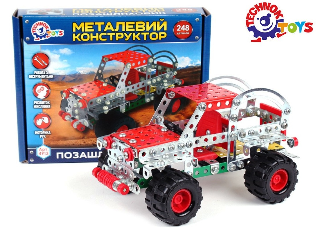 Метален конструктор джип с 248 части TECHNOK, Украйна